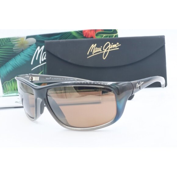 Maui Jim Spartan Reef MJ 278-03F Tortoise Wrap Sunglasses Brown polarized Lenses - Picture 7 of 9